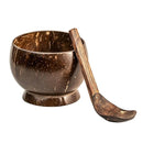 Thenga Coconut Shell Artisan Soup Bowl & Soup Spoon - 350 ML (Set of 1)