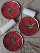 Lakire Koyari Pink Wallplate cum Candle Holder