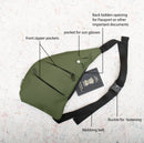 Columbus - Cross Body Sling Bag - Olive
