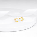 Anushka Sharma Golden Crescent Zircon Earrings