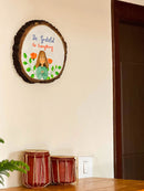 Grateful Wooden Log Plate