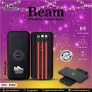 Beam 10000 mAh Wireless Powerbank with Inbuilt Cables