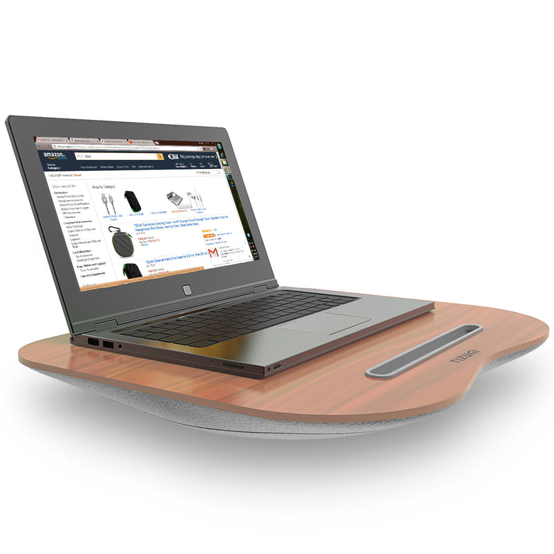 Portable Lapdesk laptop Pillow with Built-in Soft Cushion