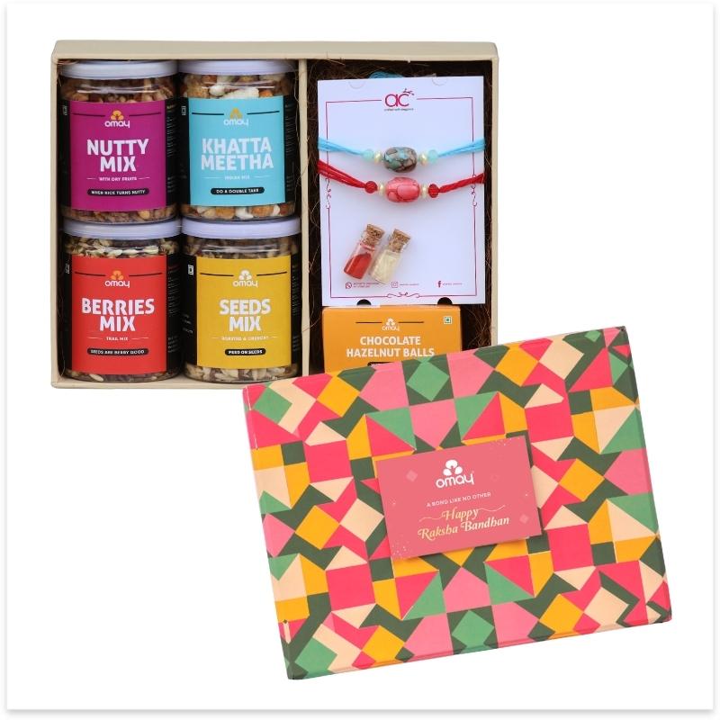 Mixed Treats Rakhi Gift Box