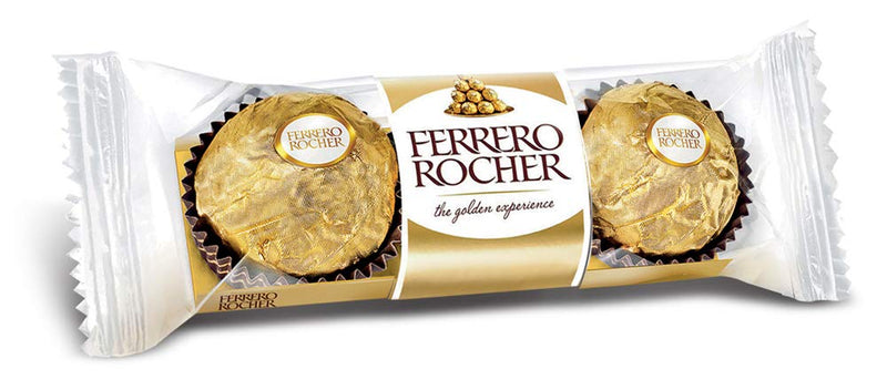 Ferrero Rocher Chocolate Pralines Treat Pack 3 Pieces Pouch, 37 g