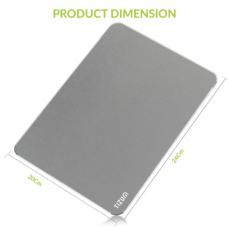 Aluminium Mousepad – Anti-Skid Intensive Gaming Mouse Pad for MacBook, Laptop & Desktop (L)