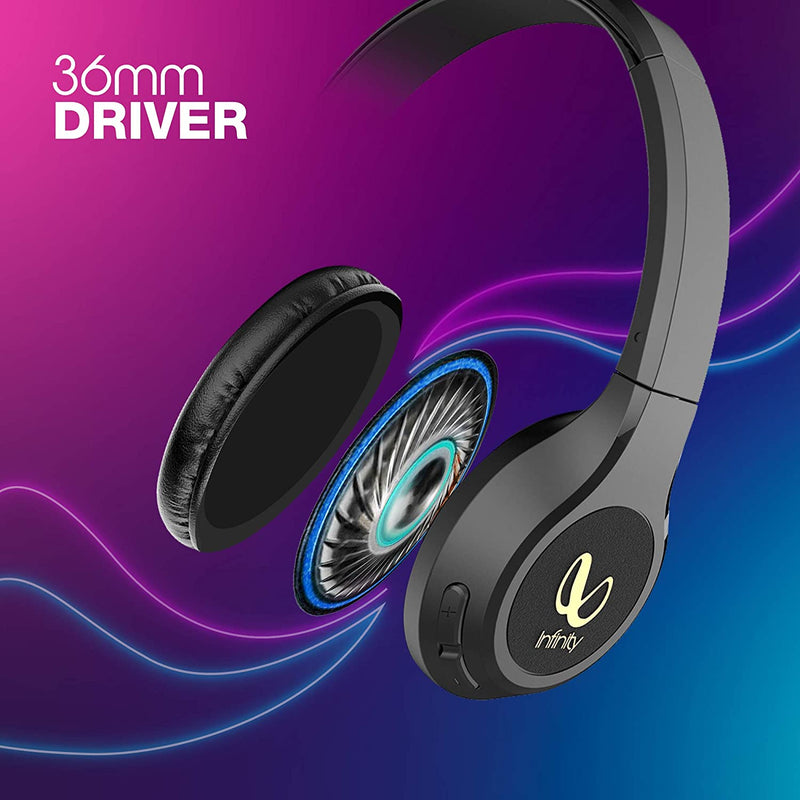 Infinity Glide 510 by Harman, 72 Hrs Playtime with Quick Charge, Wireless On Ear Headphone