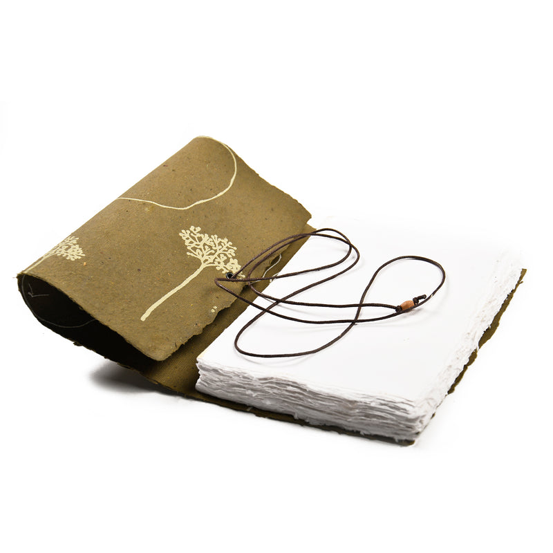 Handmade Coptic Journal - Coptic Bound journal and thread tie closure
