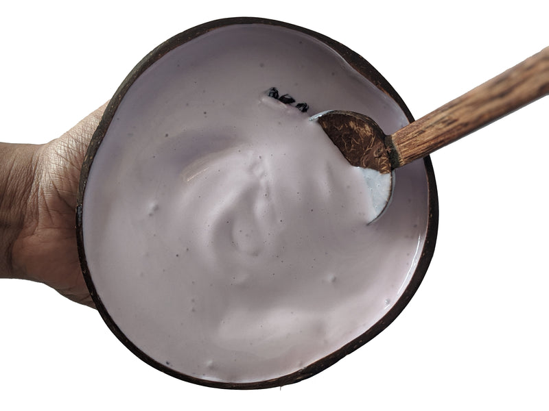 Coconut Bowl /Shell + Spoon, Eco Friendly and Toxin Free for Smoothie, Soups or Salad (600 ML)