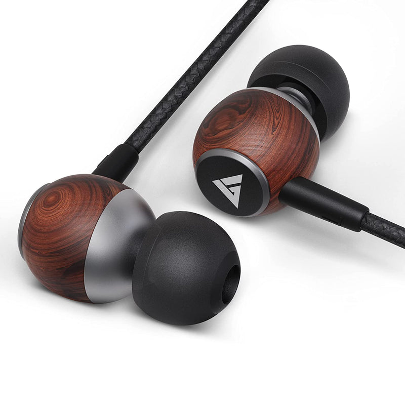 In-Ear Wired Earphones with 10mm Extra Bass Driver & Mic-Oak