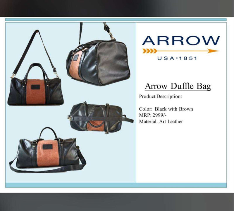 Arrow Duffle Bag - Art Leather