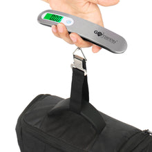Digital Travel Luggage Weighing Scale, 50Kg Capacity, Black, Stainless Steel Body