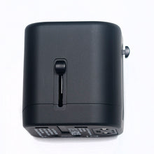 Premium Universal Travel Adapter, 2 USB Ports, Black, Smart International Charging Plug