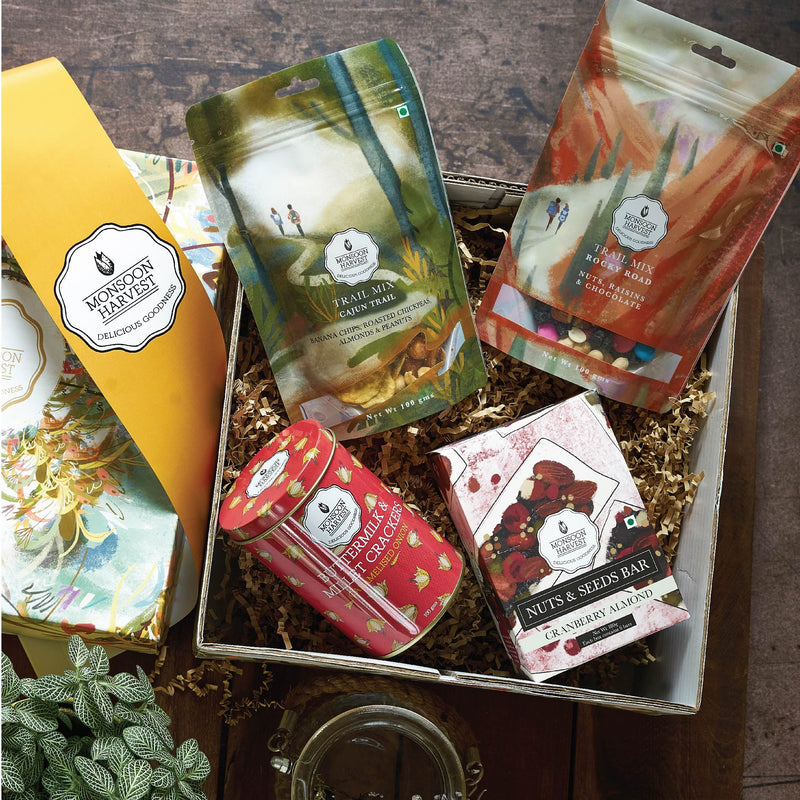 Monsoon Harvest Gourmet Snack Gift Box - Snack-O-Clock