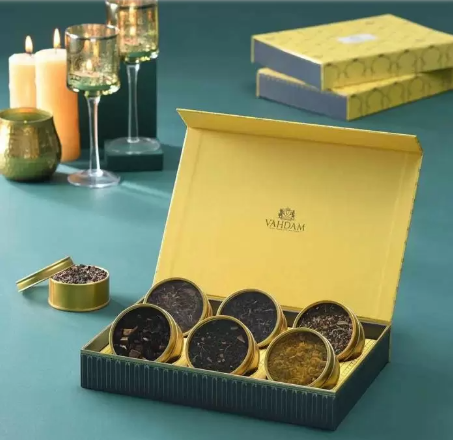 GLOW Assorted Teas Gift Box - 6 Tin Caddy