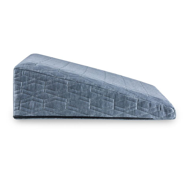 Grey Virtuoso - Cooling Gel Memory Foam & HR Foam Wedge Pillow - Medium Size - Medium Firm