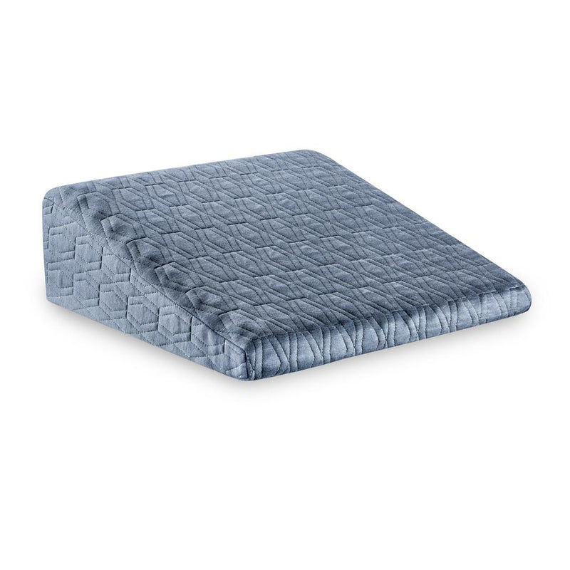 Grey Virtuoso - Cooling Gel Memory Foam & HR Foam Wedge Pillow - Medium Size - Medium Firm