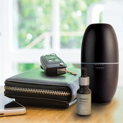 Portable Aroma Diffuser Set with Manly Series Midnight Fragrance Oil