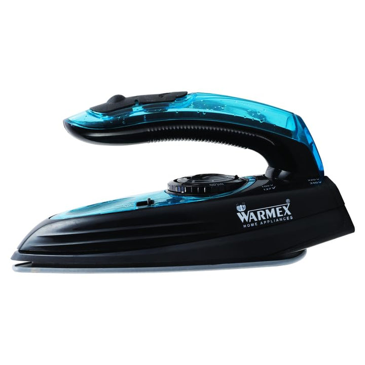 Warmex 1100W Portable Travel Mini Steam Iron for Clothes with Foladable Handle, Horizontal & Vertical Steaming Press | 2 Steam Setting Wet And Dry with 2 Diffrent 100V-127V & 220V-240V