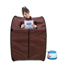 Bharu Kawachi Portable Steam Sauna Bath Brown ( i03-Brown )