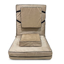 Bharu Kawachi 5 Angle Recliner Folding Floor Chair ( i127-Beige )