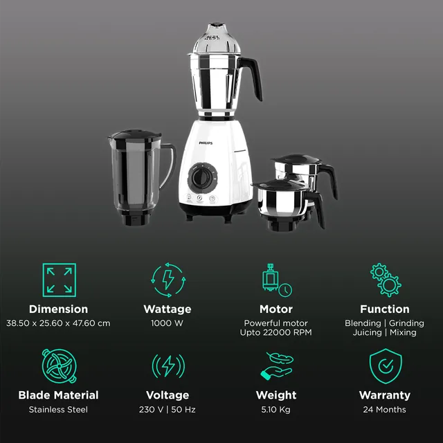 1000W Mixer Grinder HL7704