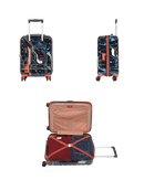 Uppercase Cyber Punk Hard Luggage Trolley Bag  Black