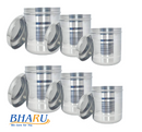 Bharu SS 6 Pcs Storage Container Set