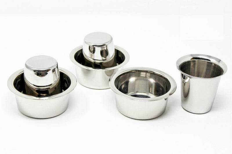 Bharu RK Kumbakonam SS Coffee Tumbler Set (Silver, Pack of 3)