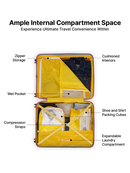 Uppercase Astro Hard Luggage Trolley Bag  Beige