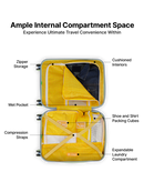 Uppercase Astro Hard Luggage Trolley Bag Powder Blue