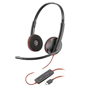 Poly Blackwire 3220 Black Stereo USB Type-C Wired Headset