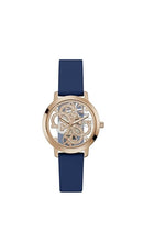 GUESS Silicone Analog Rose Gold Dial Women's Watch