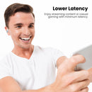 Portronics Harmonics Twins S3 Smart TWS Bluetooth 5.2 Earbuds with 20 Hrs Playtime, 8mm Drivers, Type C Charging, IPX4 Water Resistant, Low Latency, Lightweight Design(White)