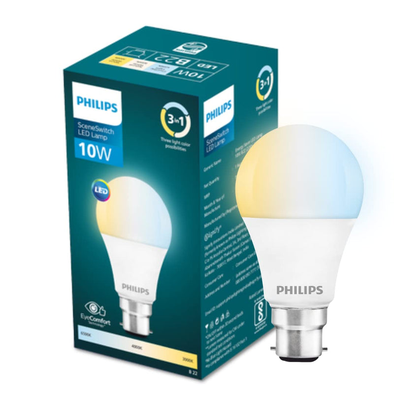 10W- 3 Colors in 1 LED Bulb