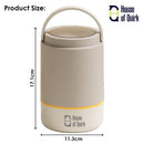 HOQ  Stainless Steel Lunch Box 3 Layer 900 ML