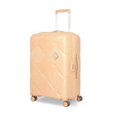American Tourister Polypropylene (Pp) Instavibe 68 Cm Roller_Derby_Wheel Trolley Bag for Travel Medium Suitcase with Mounted TSA Lock,Flexi Straps,and Side Hooks for Unisex - Peach Blossom,Hard