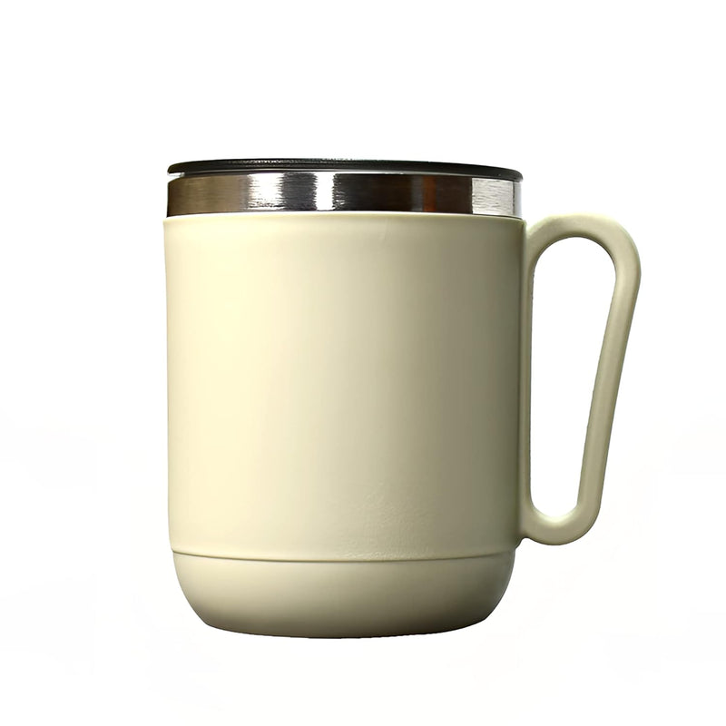Ganesh Unbreakable Stainless Steel Travel Mug With Lid - 400Ml