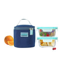 Kairos GLASS DUAL LUNCH BOX WITH BAG