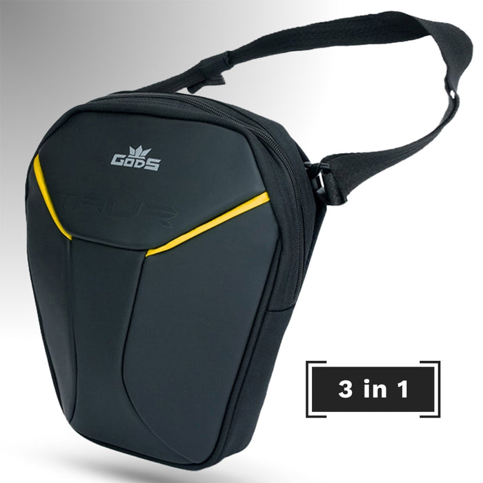 TAUR: The Ultimate 3-in-1 Riding Gear – Thigh Bag | Waist Bag | Sling Bag - Yellow