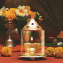 Borosil Akhand Diya, Brass Small