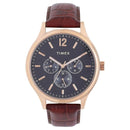 Timex Fashion Men's Blue Dial Round Case Multifunction Function Watch -TWEG18404