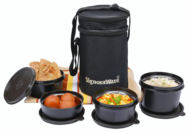 Signoraware Monarch Executive Big Microsafe Steel Lunch Box