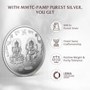 MMTC 20 gm Silver 999.9 Minted Coin Ganesh Laxmi Minted Card