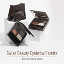 Swiss Beauty Eyebrow Palette with Wax Cream - Shade 02