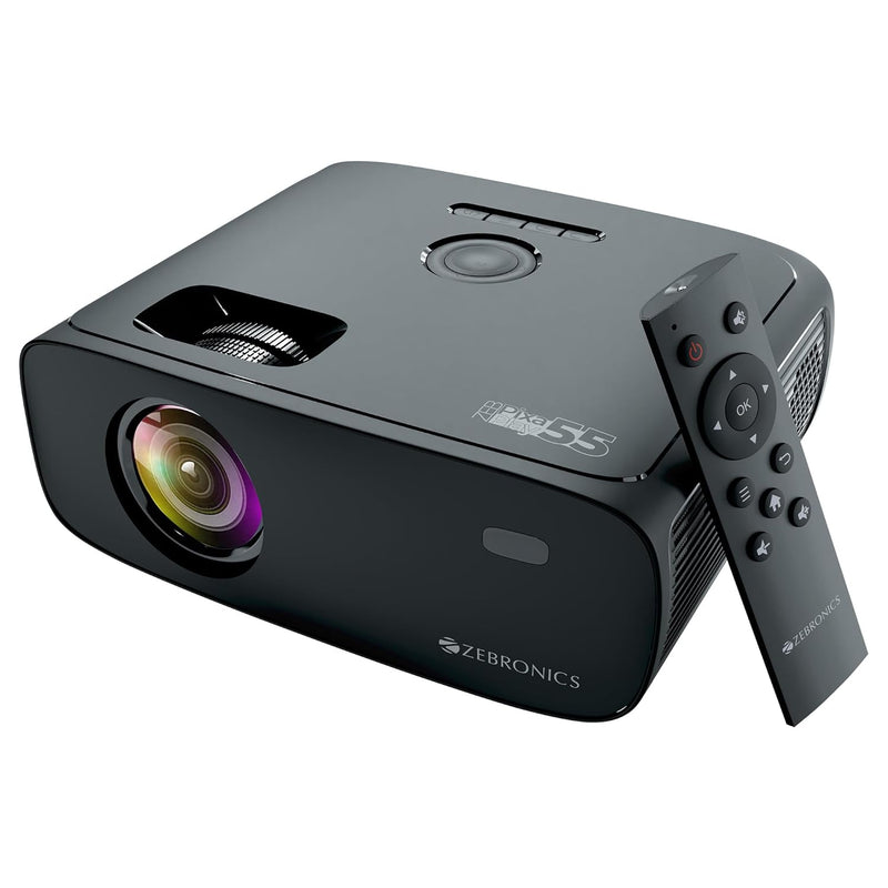 Smart Projector with 8000 Lumens, 4K Support & Bluetooth-ZEB-PIXAPLAY55