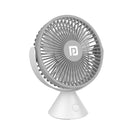 Portronics Aero Breeze Portable Mini Fan, USB Rechargeable Fan, 3 Speed Airflow, Battery Powered Silent Operation, 4 Hours Back Up, 360° Rotatable Ceiling Fan(Grey)