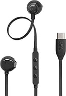 JBL Tune 305 in Ear Type C Wired Headphones, Hi-Res Audio with Digital-to-Analog Converter, 3-Button EQ Preset Remote with Microphone, Tangle-Free Flat Cable, Compatible with USB-C Devices