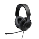 JBL Quantum 100 Wired Over Ear Gaming Headphones with Mic, 40mm Realistic Dynamic Drivers, Detachable Boom Mic, 1kHz Sensitivity
