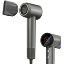 Portronics Zifro BLDC 1600W Cold & Hot Air Hair Dryer, Negative Ion Tech, 3 Temperature Modes, 2 Fan Speeds,Real-Time Display,360° Movable Magnetic Nozzle,Lightweight & Low Noise,For Home, Salon(Grey)